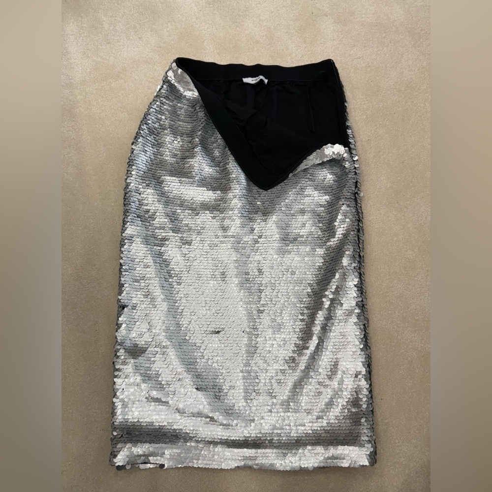 Silver Sequin Skirt - Picture 2 of 4